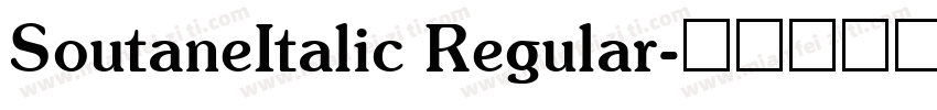 SoutaneItalic Regular字体转换